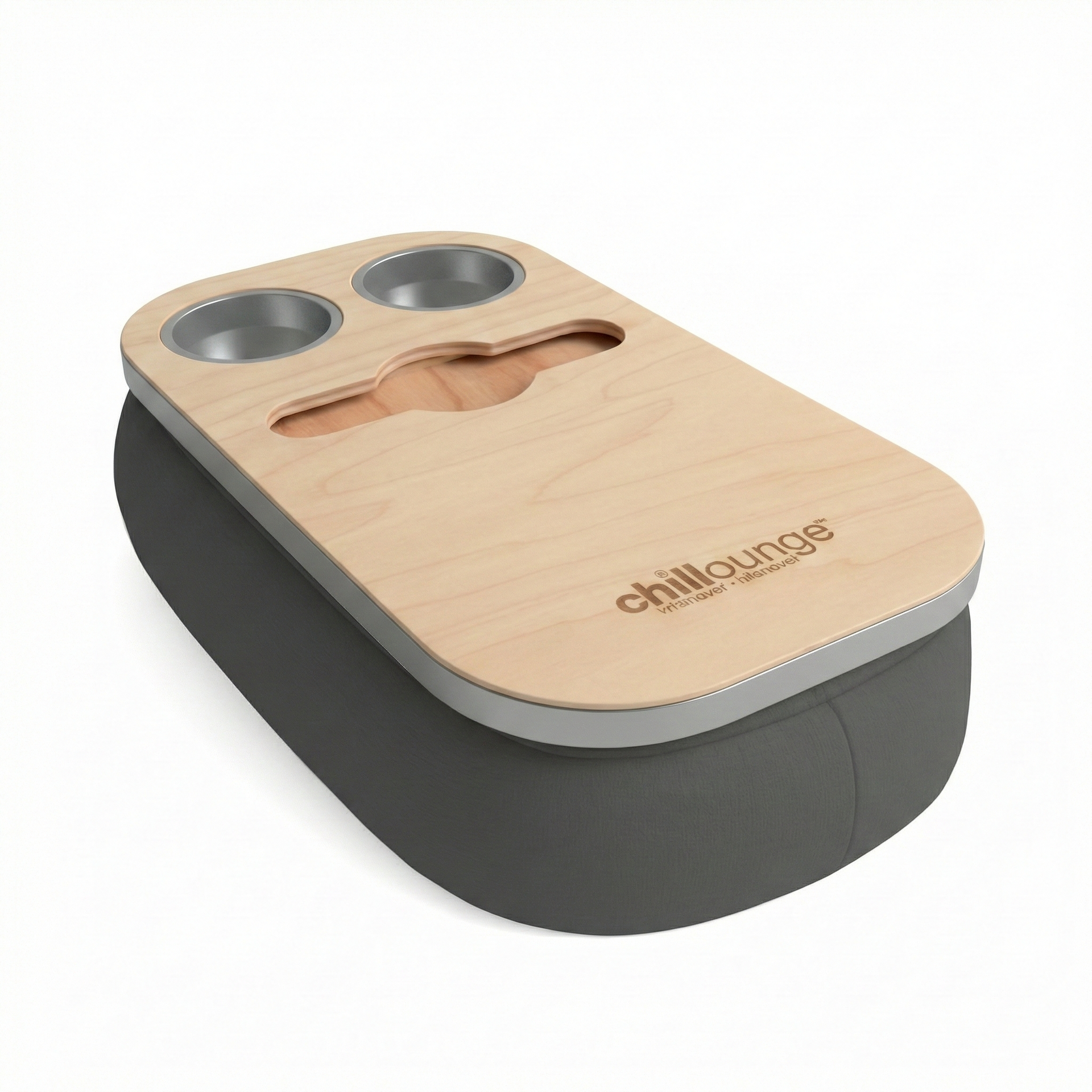 The Soloist in Velvet Charcoal | Silver Trim