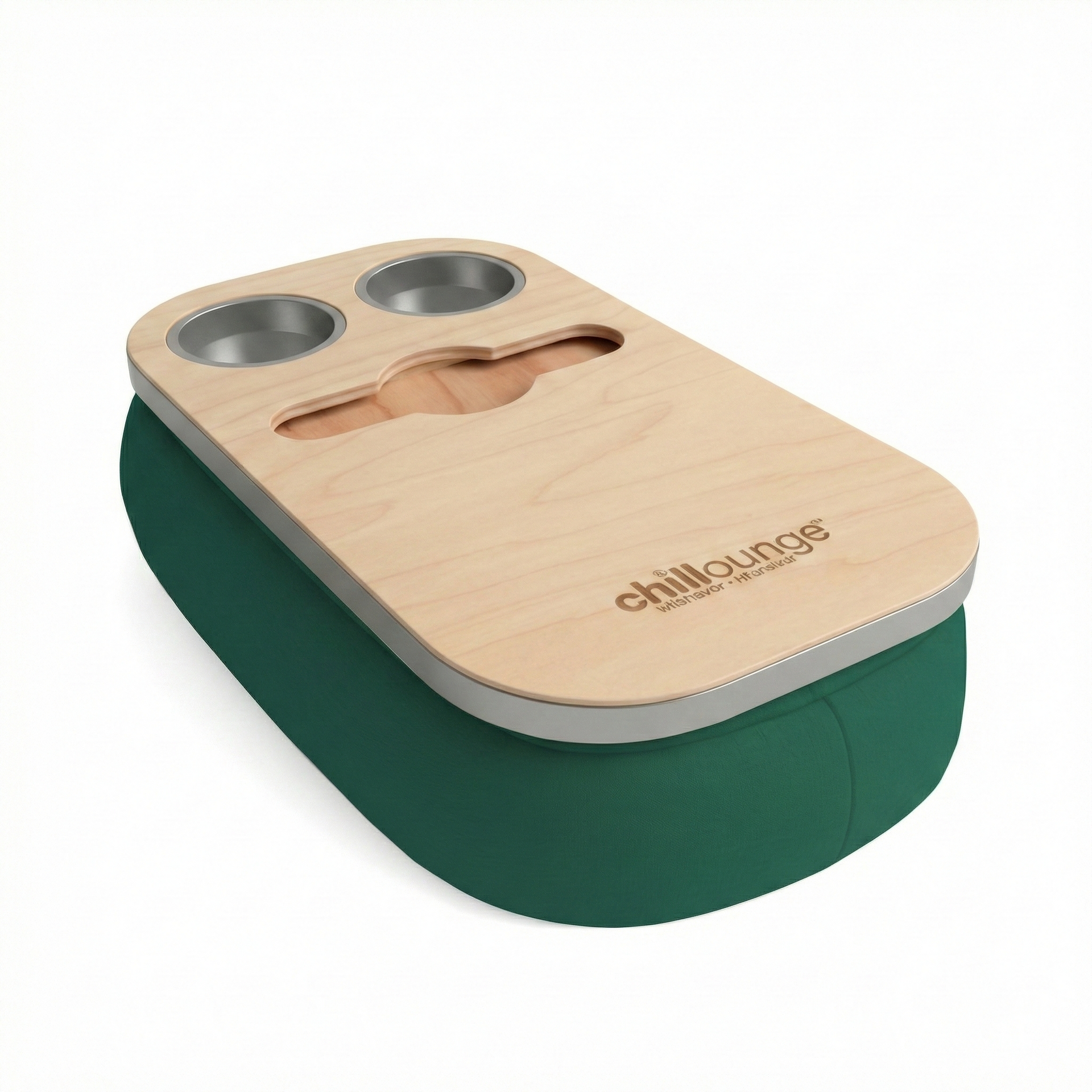 The Soloist in Velvet Forest Green | Silver Trim