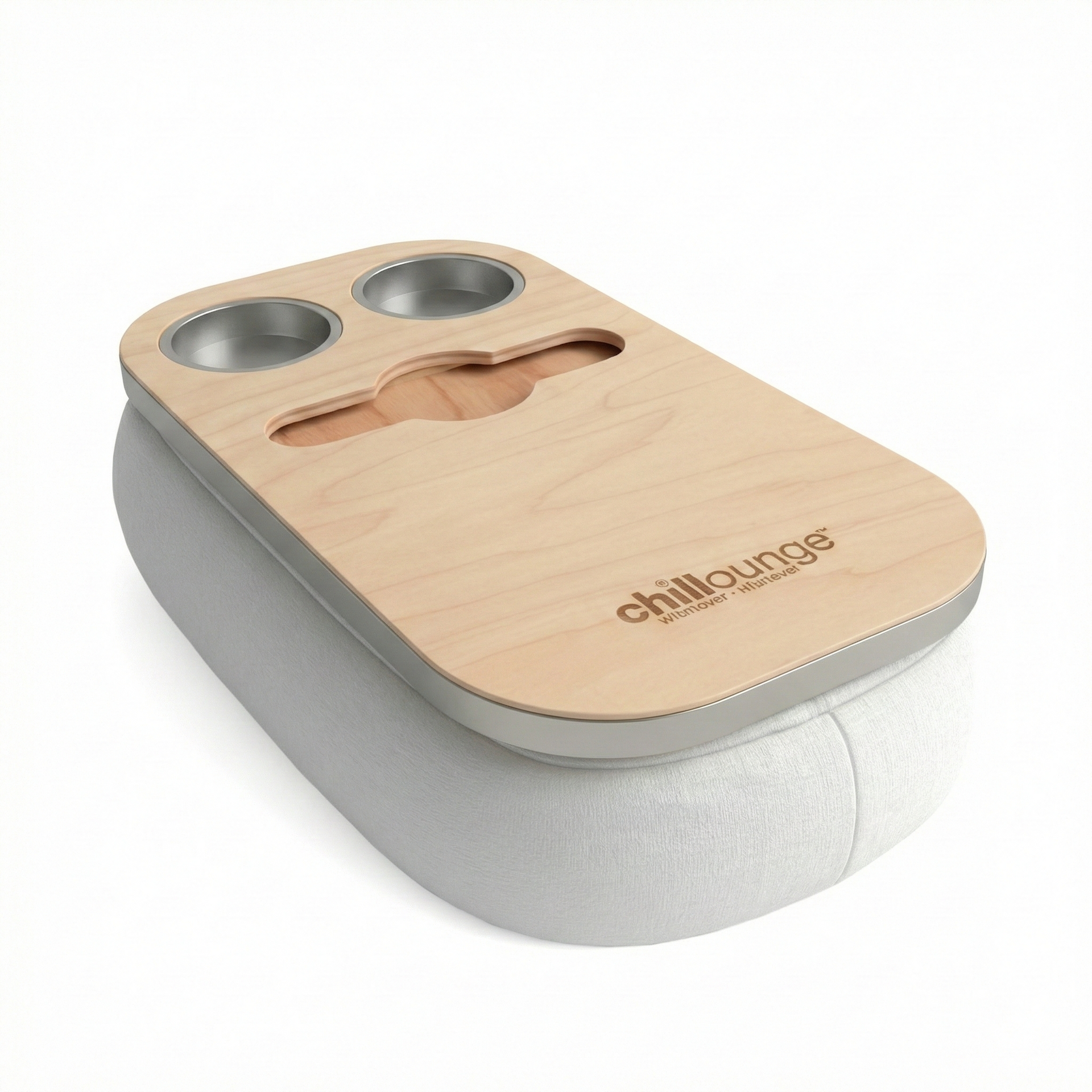 The Soloist in Velvet Ivory White | Silver Trim