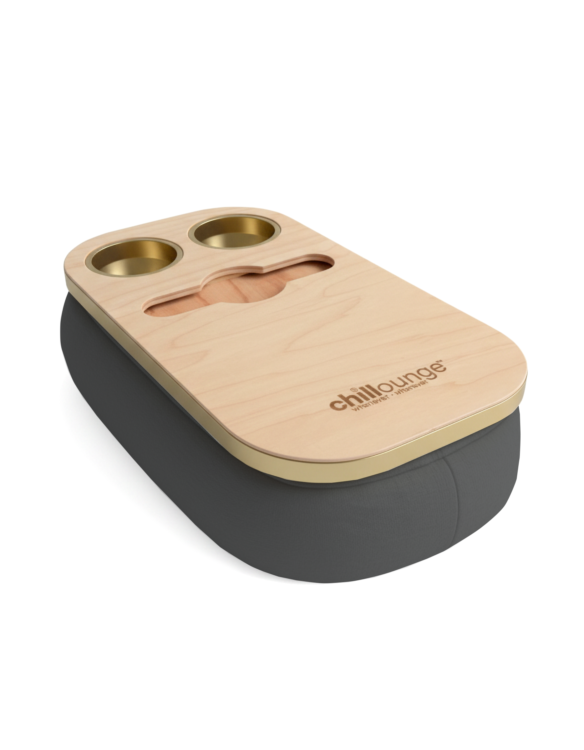 The Soloist in Velvet Charcoal | Gold Trim