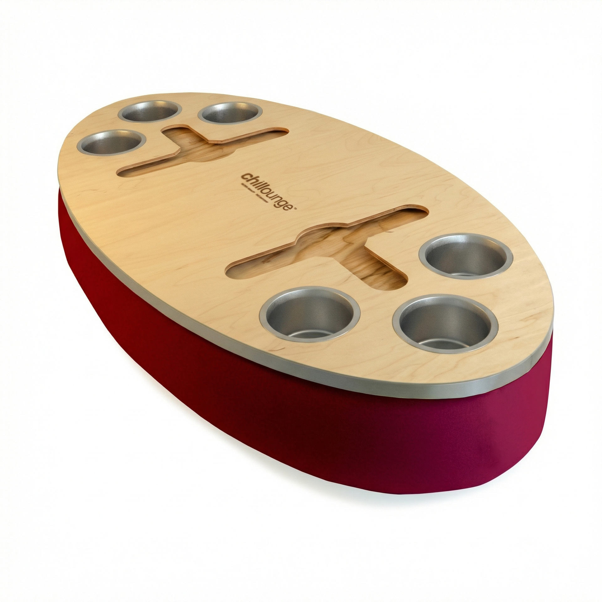 The Bon Vivant in Velvet Burgundy | Silver Trim