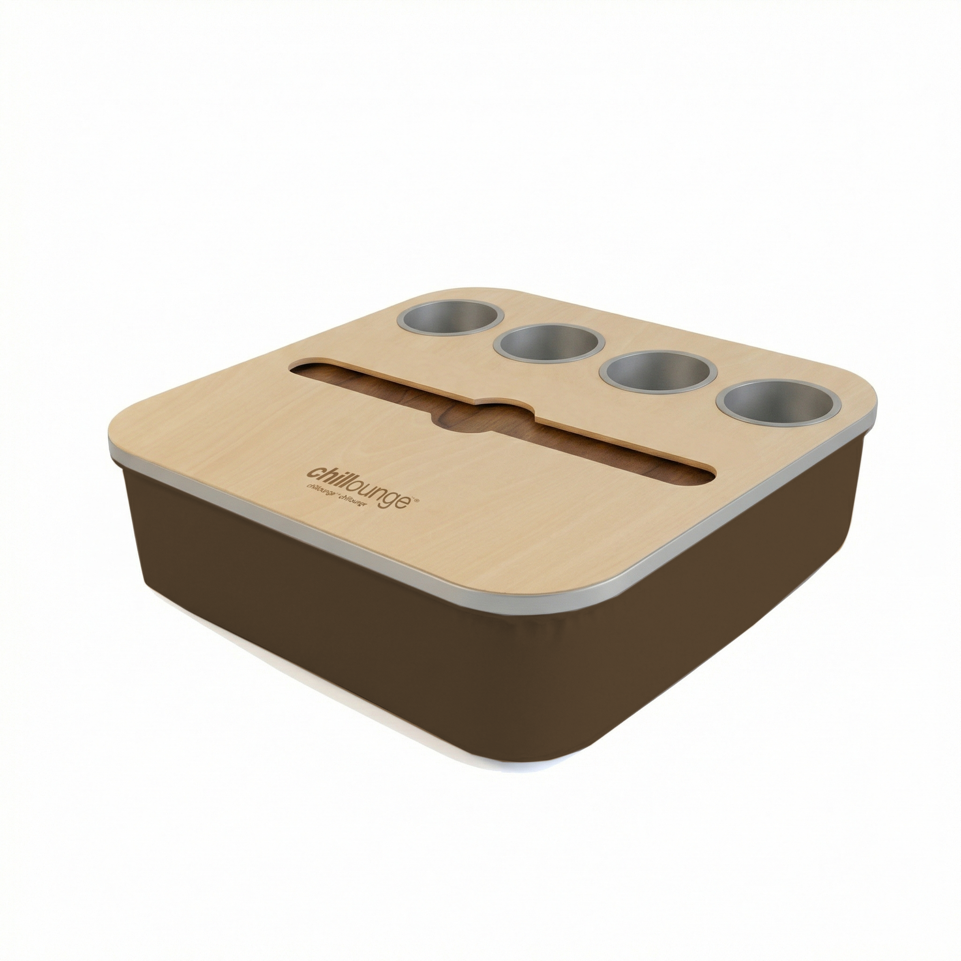 The Duo in Velvet Brown | Silver Trim