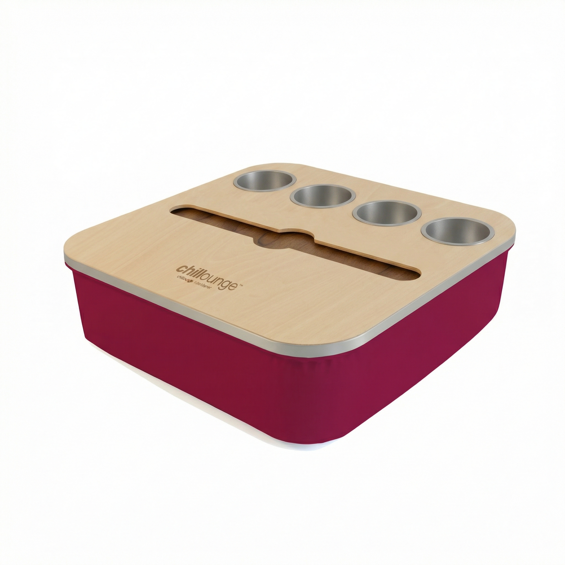 The Duo in Velvet Burgundy | Silver Trim