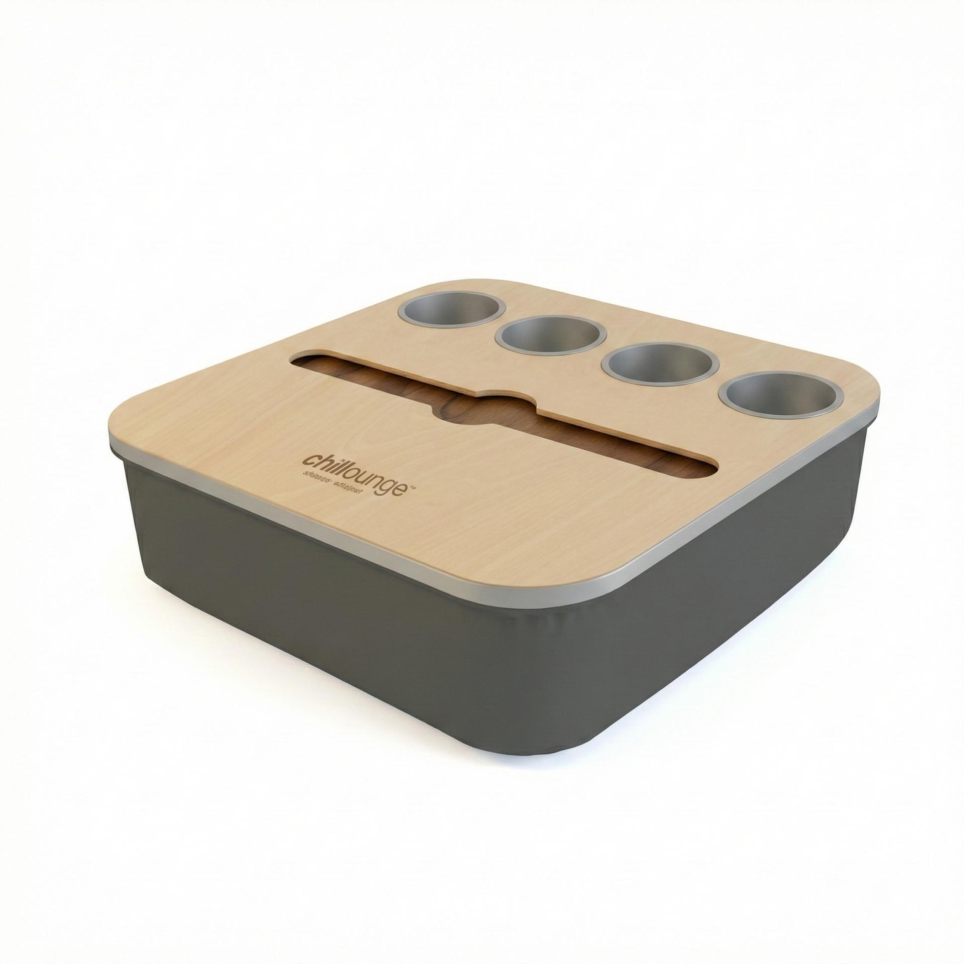 The Duo in Velvet Charcoal | Silver Trim